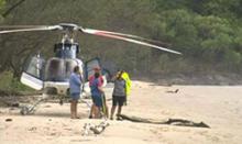 Image of helicopter search, Cape Tribulation, Queensland