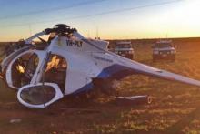 Crashed helicopter in Leigh Creek