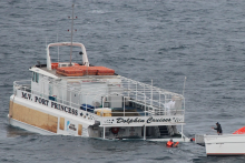 MV Port Princess half sinking