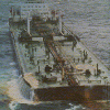 Oil slick from Greek tanker Kirki