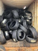 Container full of tyres