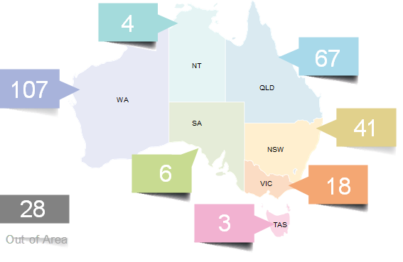 Figure 4 Number of complaints received by State for 2021