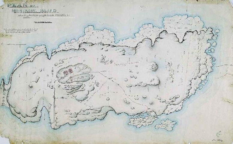 Figure 18. Montague Island Lighthouse site plan (James Barnet, 1878)