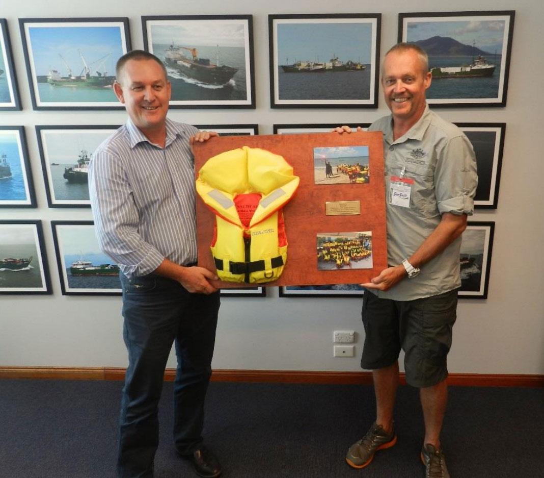 Fred White Sea Swift CEO and Adrian Davidson AMSA Response Indigenous Maritime Safety Senior Advisor