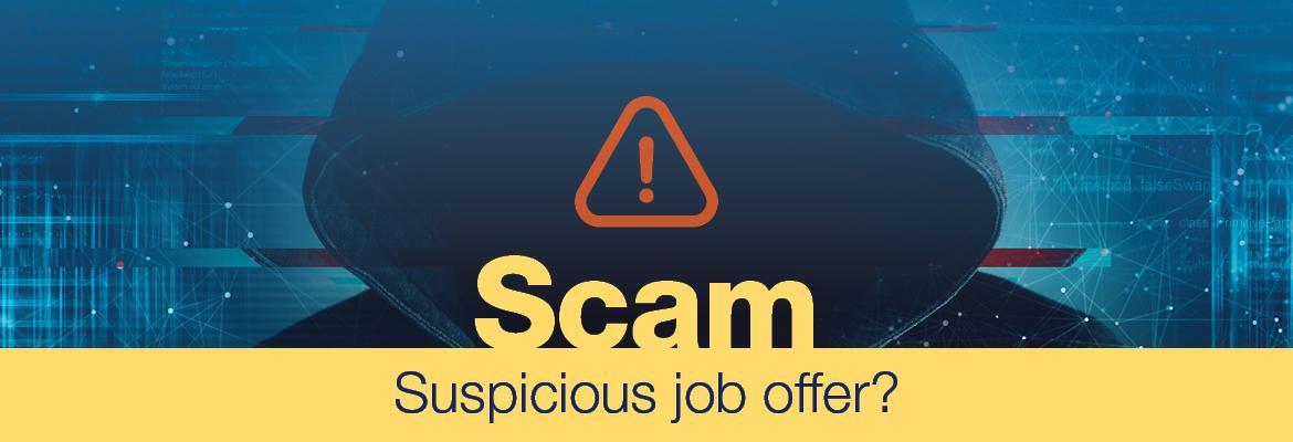 Seafarer job offer scams and hoaxes banner