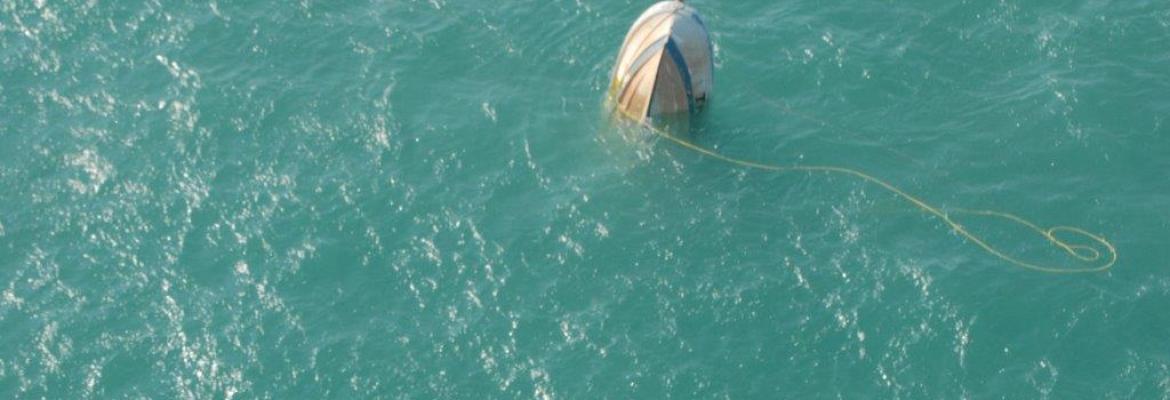Divers find their vessel semi submerged 41 km North East of Darwin