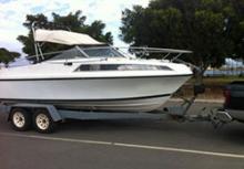 Image of recreational cabin cruiser, Kangaroo Island, South Australia