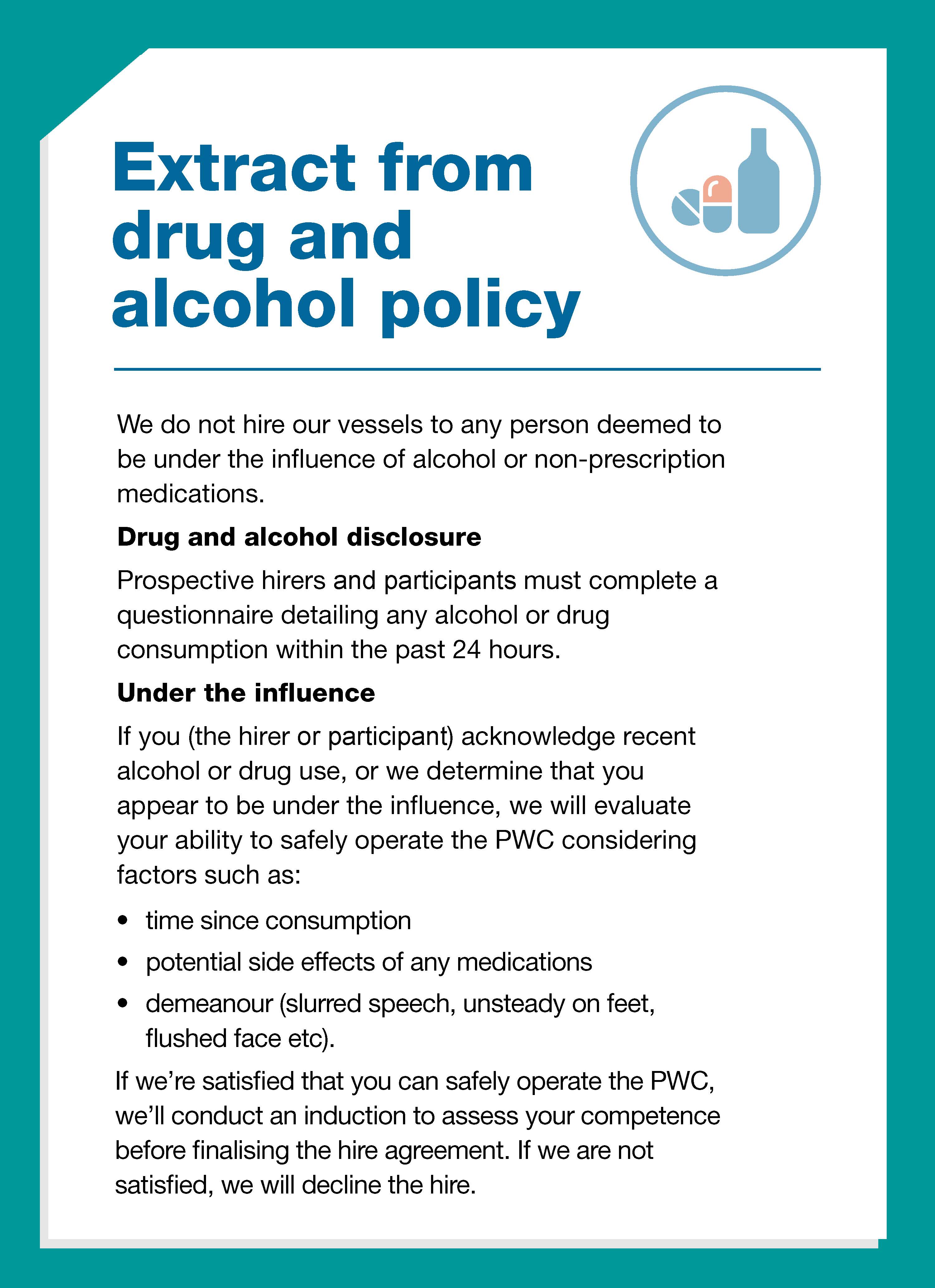 Drug And Alcohol Policy Class 4 Australian Maritime Safety Authority