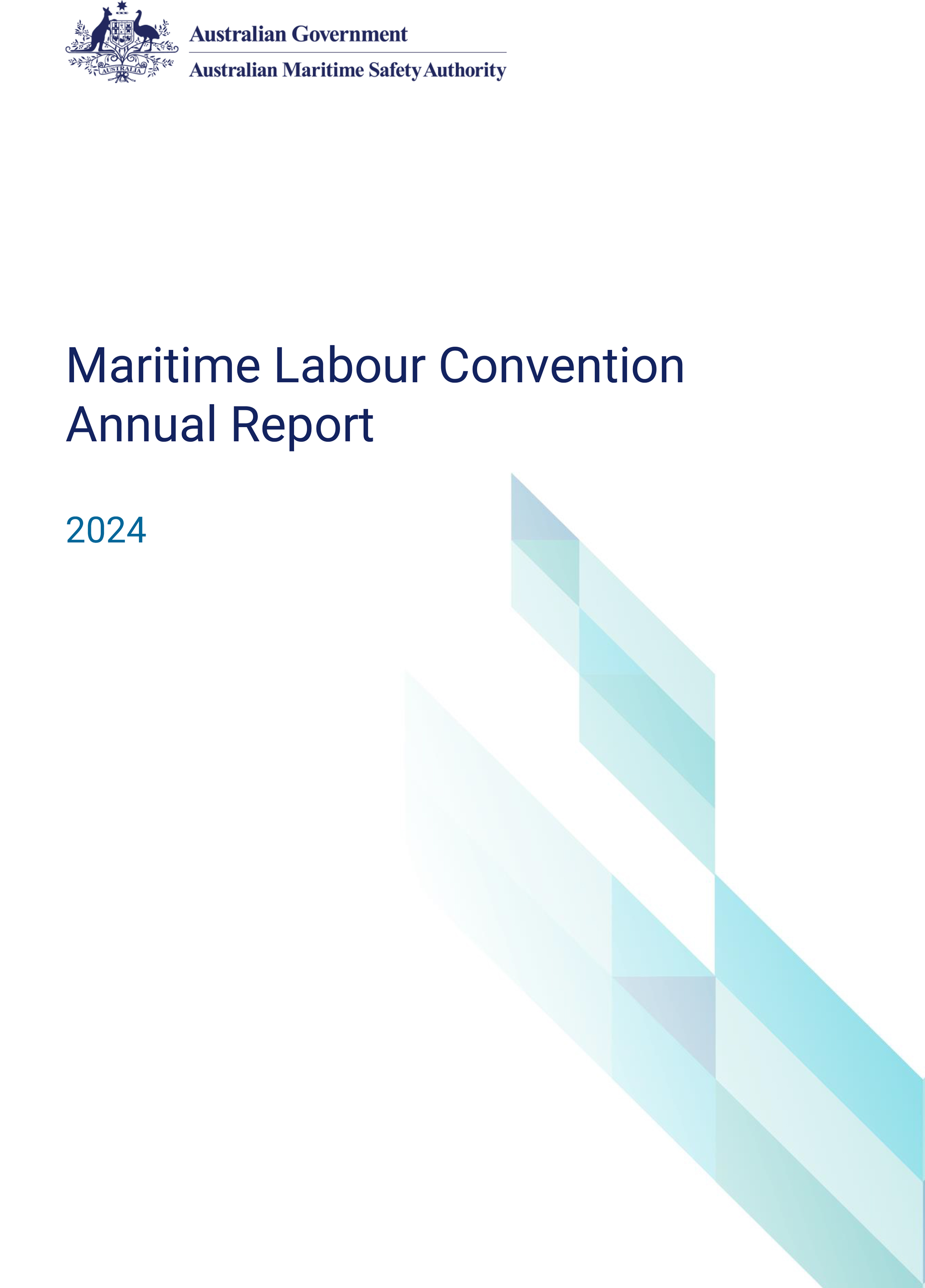 Maritime Labour Convention 2024 Annual Report Cover