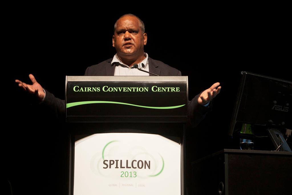 Mr Noel Pearson during his keynote address at Spillcon 2013