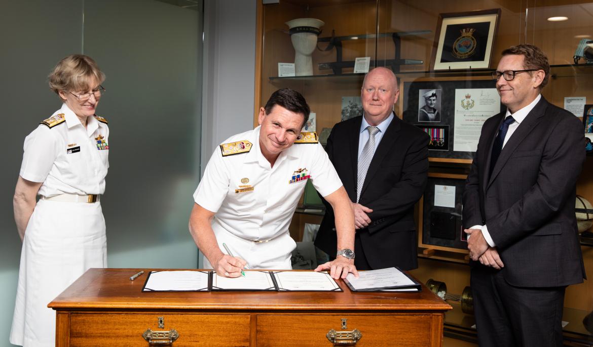 MOU signing between Australian Navy and AMSA