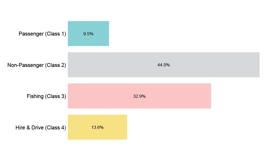 Figure 1. Distribution of DCV fleet by vessel class (May 2021)2