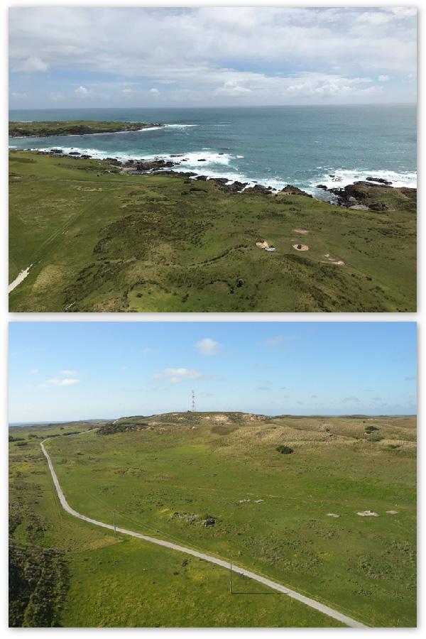 Figure 4. View of coastline from Cape Wickham lighthouse tower (Source: AMSA, 2017)