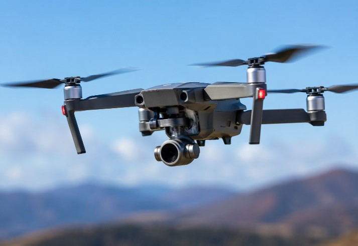 Close up of drone in flight