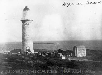 Cape du Couedic Lighthouse, 1917. NAA A6247, A56 2 (Commonwealth of Australia, National Archives of Australia)