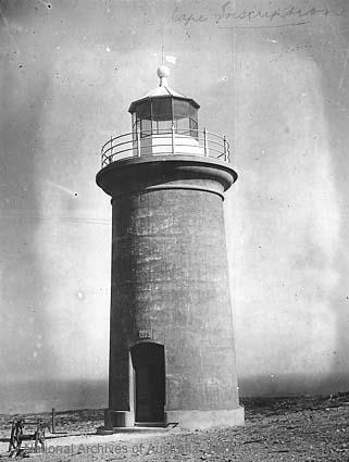 Figure 14. Cape Inscription Lighthouse. Image courtesy of the National Archives of Australia. NAA: A6247, A16/2 (© Commonwealth of Australia (National Archives of Australia)