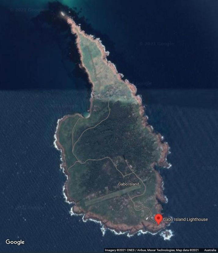 Figure 5. Gabo Island and Lighthouse (Imagery ©2021 CNES/Airbus, Maxar Technologies, Map Data ©2021 Google)