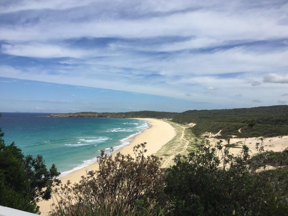 Figure 5. View of Lighthouse Beach from Sugarloaf Point Lightstation (© AMSA, 2019)