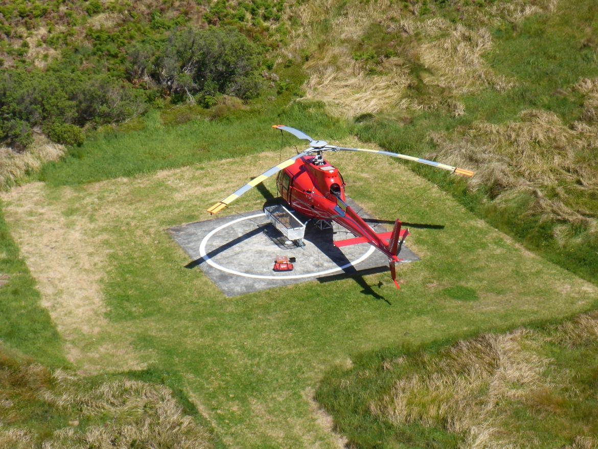 Figure 7. View of helipad at Tasman Island Lighthouse (© AMSA, 2019)