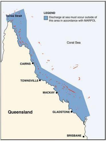 Figure one: Nearest Land – Limitations on Operational Discharges