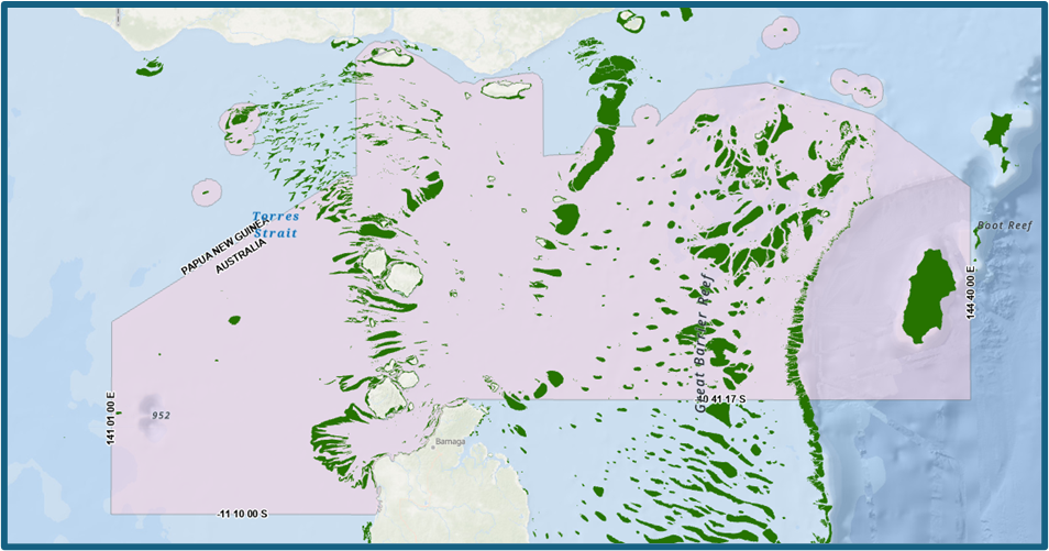 Torres Strait fisheries area map