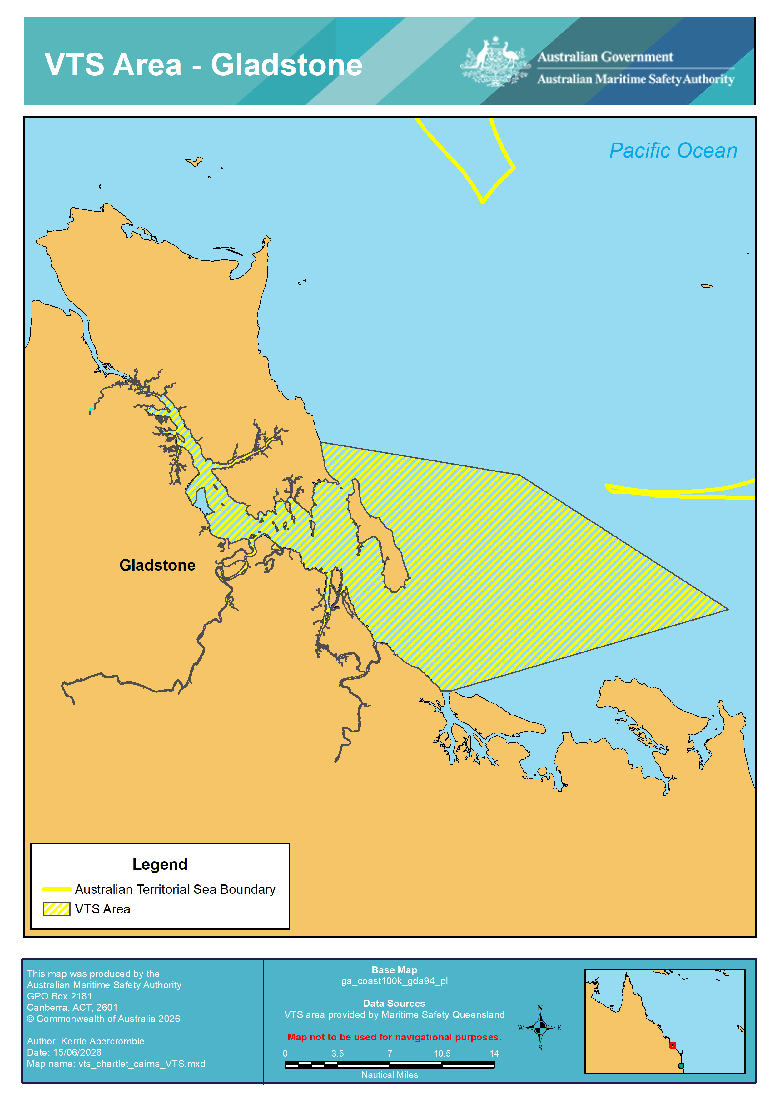Gladstone VTS chart
