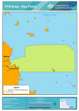 Chartlet of VTS area Hay Point