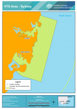 Chartlet of VTS area Sydney