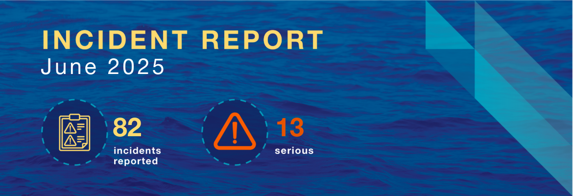 June 2025 News article banner indicating 82 incidents including 13 serious incidents