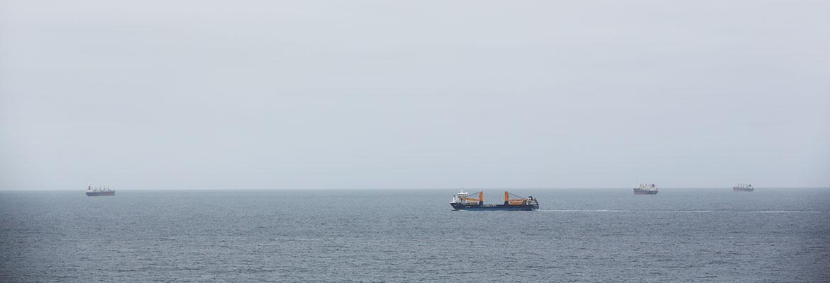 ships in the ocean