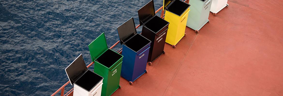 Bins on a ship