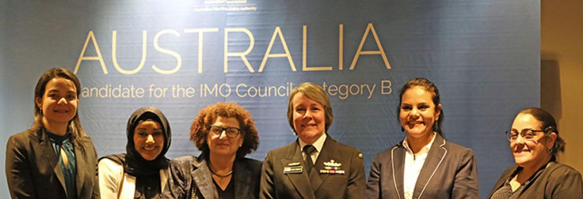 Commodore Fiona Freeman and delegates at a recent AMSA forum