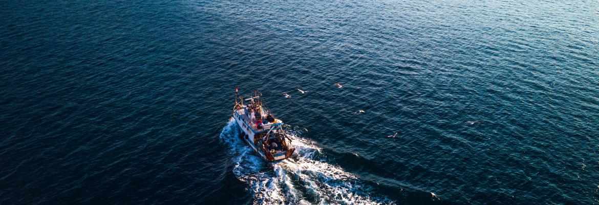 fishing vessel at sea