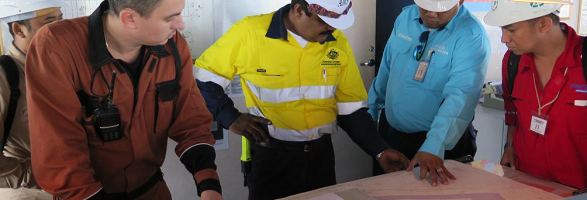 Shipboard inspection training