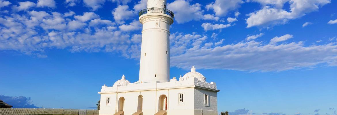 Macquarie lighthouse on an angle