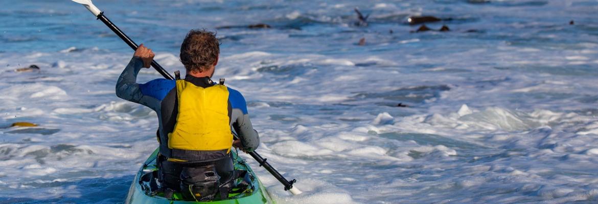 man in kayak