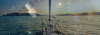 front of boat with satellite