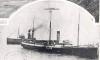 Petriana with tug James Patterson and pilot steamer in attendance
