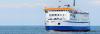 Ferry sailing on the ocean.